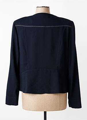 Veste casual coupe droite bleu CHRISTINE LAURE femme
