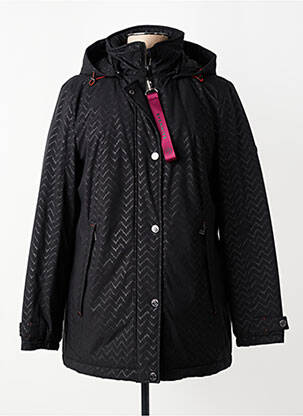 Parka fermeture zippée sur le devant a capuche noir BARBARA LEBEK femme