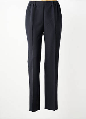 Pantalon slim tissage popeline taille normale noir KARTING femme