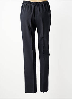 Pantalon slim tissage popeline taille normale noir KARTING femme