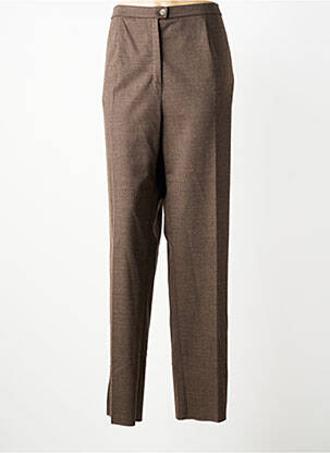 Pantalon slim taille normale taille normale marron KARTING femme