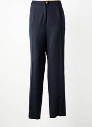Pantalon droit taille à pinces taille normale noir KARTING femme