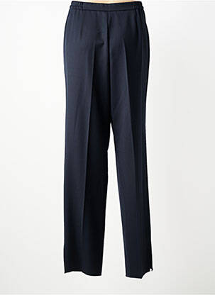 Pantalon droit tissage crêpe taille normale noir KARTING femme