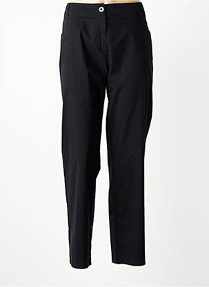 Pantalon slim tissage popeline taille normale noir TELMAIL femme