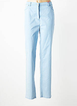 Pantalon slim taille élastique taille normale bleu TONI femme