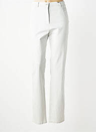 Pantalon slim tissage popeline taille normale beige TONI femme