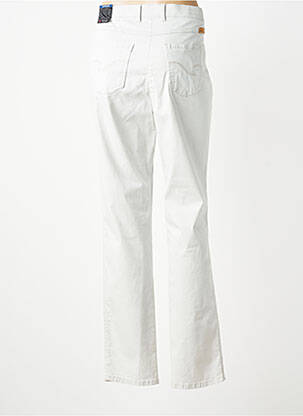 Pantalon slim tissage popeline taille normale beige TONI femme