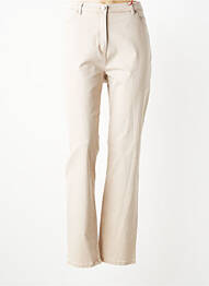 Pantalon slim taille élastique taille normale beige TONI femme