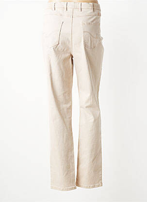 Pantalon slim taille élastique taille normale beige TONI femme