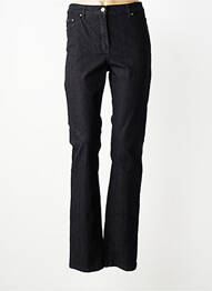 Jeans coupe slim tissage brut taille normale noir KARTING femme