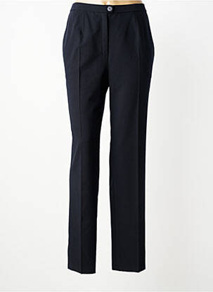 Pantalon slim tissage popeline taille normale noir KARTING femme