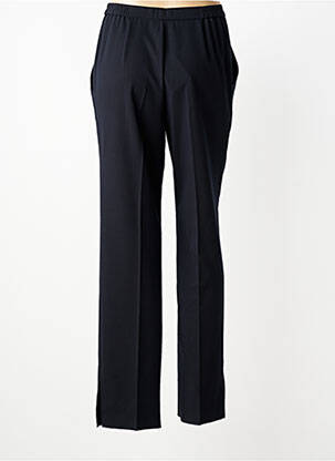 Pantalon slim tissage popeline taille normale noir KARTING femme