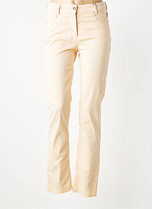 Pantalon slim tissage popeline taille normale rose GARDEUR femme