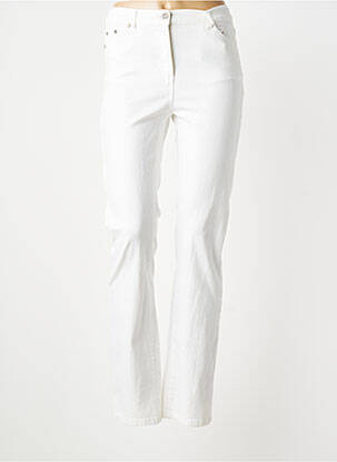 Jeans coupe slim tissage brut taille normale blanc KARTING femme