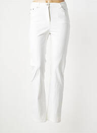 Jeans coupe slim tissage brut taille normale blanc KARTING femme