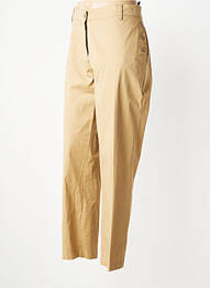 Pantalon slim tissage popeline taille normale beige MAE MAHE femme