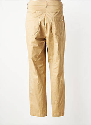 Pantalon slim tissage popeline taille normale beige MAE MAHE femme