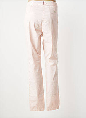 Pantalon slim tissage popeline taille normale rose MAE MAHE femme