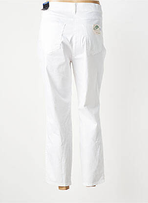 Pantalon 7/8 tissage popeline taille normale blanc TONI femme
