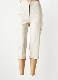 Pantacourt stretch taille normale beige TONI femme