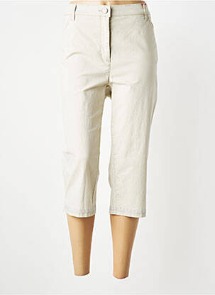 Pantacourt stretch taille normale beige TONI femme