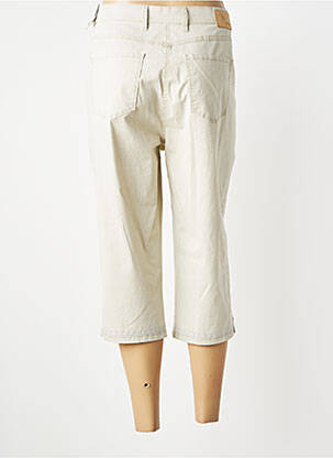 Pantacourt stretch taille normale beige TONI femme