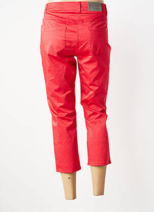 Pantacourt stretch taille normale rouge MAE MAHE femme