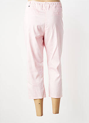 Pantacourt tissage popeline taille normale rose PAUSE CAFE femme