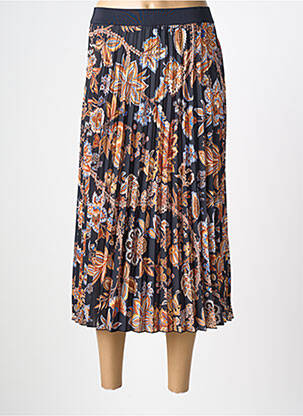 Jupe mi-longue taille normale noir LE COMTE femme