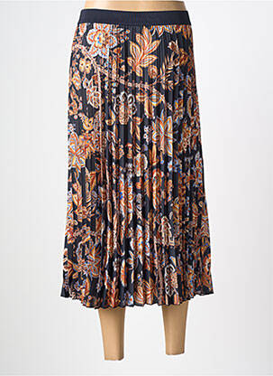Jupe mi-longue taille normale noir LE COMTE femme