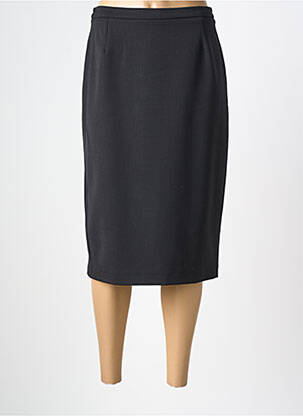 Jupe mi-longue taille normale noir GUY DUBOUIS femme