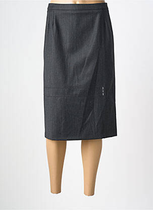 Jupe mi-longue taille normale gris GEVANA femme
