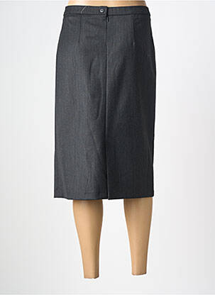 Jupe mi-longue taille normale gris GEVANA femme