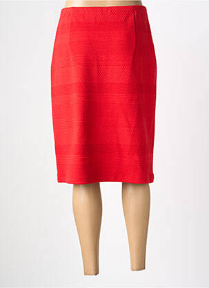 Jupe mi-longue stretch rouge BARBARA LEBEK femme