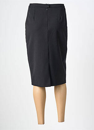 Jupe mi-longue taille normale noir GUY DUBOUIS femme