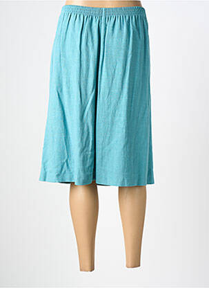 Jupe mi-longue taille normale bleu GEVANA femme