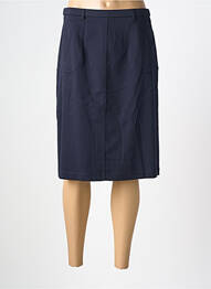 Jupe mi-longue taille normale bleu PAUPORTÉ femme