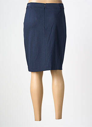 Jupe mi-longue stretch bleu MAE MAHE femme