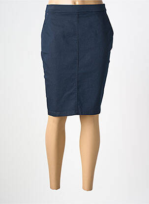 Jupe mi-longue stretch noir CHRISTINE LAURE femme