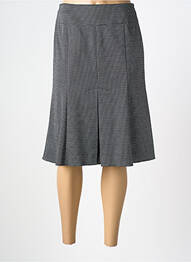 Jupe mi-longue doublure textile noir GUY DUBOUIS femme
