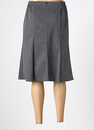 Jupe mi-longue doublure textile noir GUY DUBOUIS femme