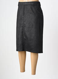 Jupe mi-longue stretch noir GUY DUBOUIS femme