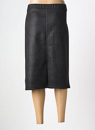 Jupe mi-longue stretch noir GUY DUBOUIS femme
