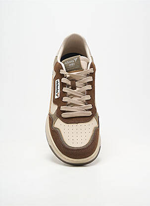 Baskets bout rond bout rond beige VICTORIA homme