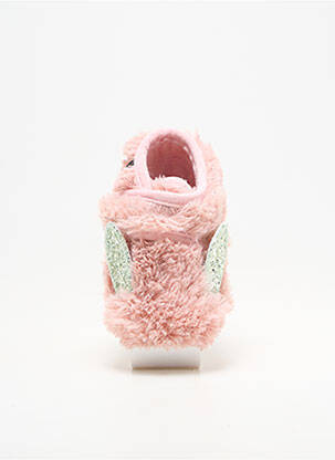 Chaussons/pantoufles tissage tissage pailleté bout rond rose VICTORIA fille