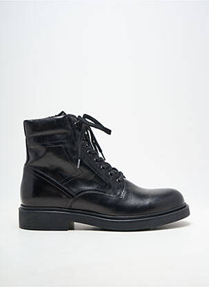 Bottines/boots matière lisse talon plat jusqu'à 3cm noir NERO GIARDINI femme