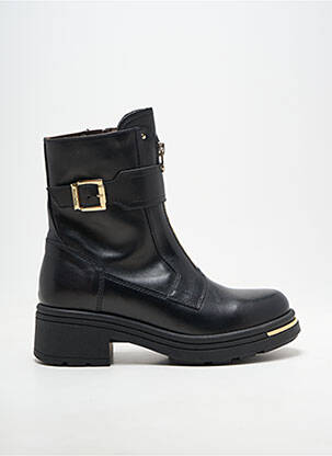 Bottines/boots matière lisse talon plat jusqu'à 3cm noir NERO GIARDINI femme