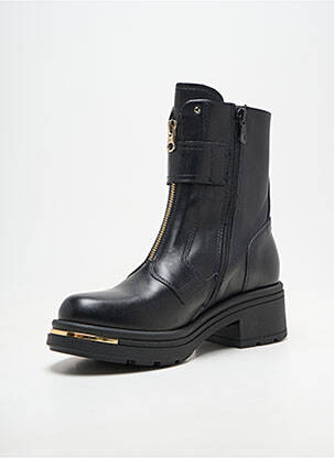 Bottines/boots matière lisse talon plat jusqu'à 3cm noir NERO GIARDINI femme