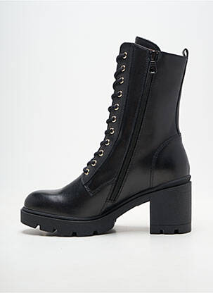 Bottines/boots matière lisse talon plat jusqu'à 3cm noir NERO GIARDINI femme
