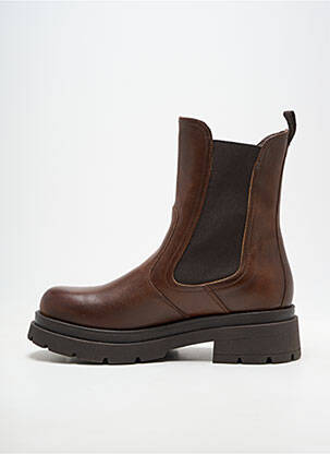 Bottines/boots matière lisse talon plat jusqu'à 3cm marron NERO GIARDINI femme